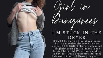ASMR || Help Mister Boyfriend, I am stuck in the dryer | Blowjob | Moans | Audio Only