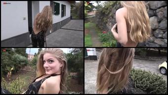 Eroberlin Cayenne Klein Blond Long Hair Car Skinny Teen