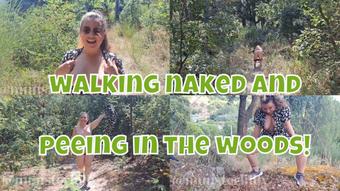 Outdoor Naked Walk And Pee In The Woods - August 14, 2023