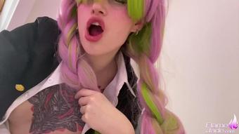 Flame Jade Mitsuri Kanroji Swallows Iguro Cum Manyvids