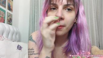 My First Snot Fetish Video