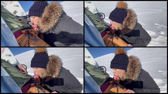 Clemmarceau 06 02 2022 2354644471 Petite Pipe Au Bord Des Pistes On S Est Fait Choper Encore Une Fois Par Des Skieurs