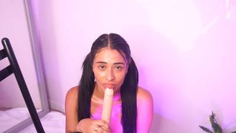 sucking delicious cock, full of saliva