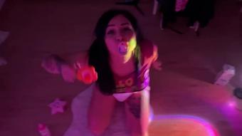 Diaper Fun With Bottle Of Milk