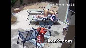 Ciren Verde Security Cam Wife Nude Sunbathing