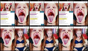 015 Crazy Slutty Teen Opens Mouth  Crosses  Eyes  And Gags On Dildo  Amazing     Pamelashine 1080P