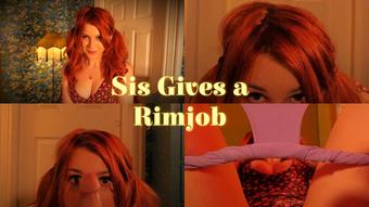 Sis Gives a Rimjob