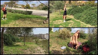Public Park Bare Foot Squirting