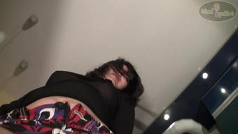 Sexy Bitch Lifts Up Her Skirt In The Kitchen