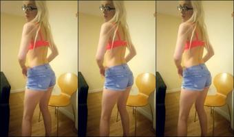 Sexy Blonde Strip For You