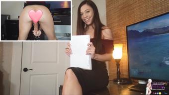Asian Secretary Squirts in Your Office