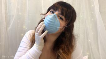ASMR Showing off Mask with Latex Gloves - September 23, 2019