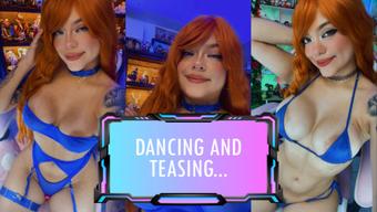 Dancing and Teasing with Blue Micro Bikini - March 22, 2024