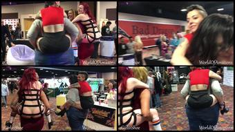 Camille Campbell Public Piggybacks At Exxxotica 1080P Hd