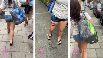 Jean short wetting in public - July 20, 2024