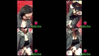 Kaiia Eve   Truck Stop Toilet Piss   Masturbation