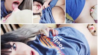 Schoolgirl masturbates first time