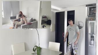 My husband almost caught me giving his ass to my stepbrother.