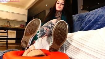 Bratty Schoolgirl Foot Worship