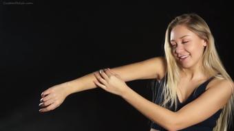 Adriana Shows Arm Hair in New Ways