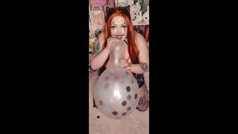 Goth Clown overinflates Confetti Loon - March 14, 2022