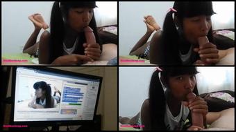 Tiny Asian Thai Teen Heather Deep Gets Creampie After Webcamming Fans Not Tipping Today