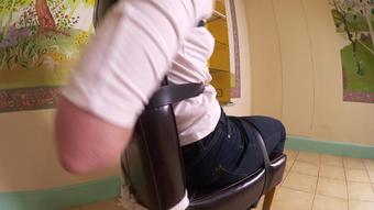 Ariel Anderssen Belt Bound Chair Tie Panel Gag