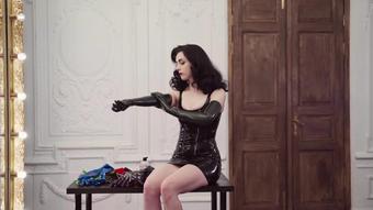 Fitting Dark Green Latex Gloves Asmr