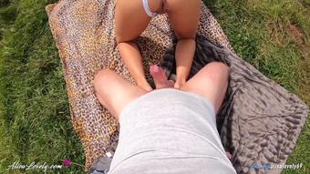 This Perfect Ass In Panties Is Great For Doggy Fucking Outdoors