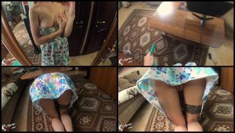 Stepsister Stuck Under The Table And Guy Sensual Fucking Cum Inside