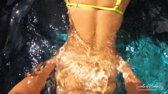 Molly Sweet Outdoor Fuck In The Pool Cum In Mouth