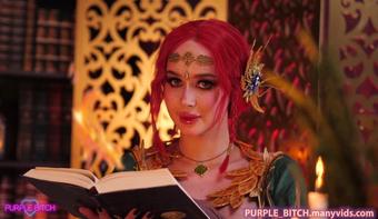 Purple Bitch Triss Merigold Is Ready For Sex