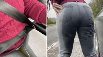 In car desperation & wetting - April 13, 2024