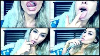 Kerri King Lip Tongue Fetish