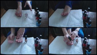 Canadiansammy Sammy Paints Her Toenails 2015 12 16