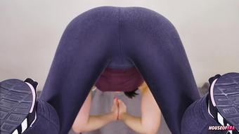 Fit Girl Doing Squats in Leggings and Masturbate After Workout | Era
