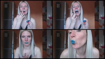 Lilcharlotte Blue Lipstick Lip Play Manyvids