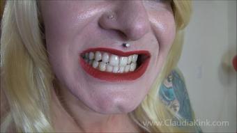 Blonde Hair, White Teeth, Red Lips - October 29, 2019