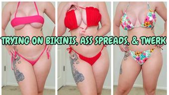Trying on Bikinis and Ass Spreads Twerk - March 02, 2022