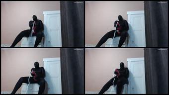 Booty4U Zentai Suit Versus Giant Vibrator