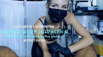 Mistress Euryale Gloved Body Inspection