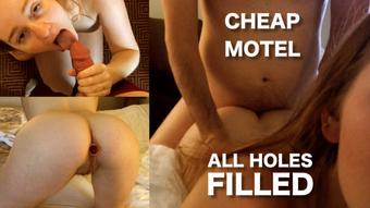 Cheap Motel - All Holes Filled Anal - September 25, 2017