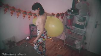 Yr Balloon Got Popped! Topless Role Play