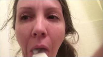 Hairy Milf Lily Lark Gets Messy With A Creamy White Coconut Popsicle