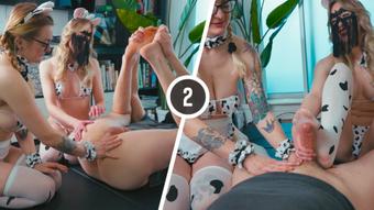 MOO TIMES TWO: Prostate & Cock Milking Compilation - May 16, 2024