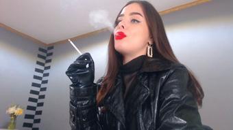 Mistress smoke with Leather Gloves - May 02, 2022