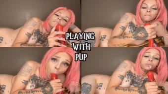 Playing With Pup