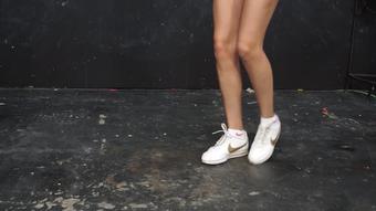 Madison Scrapes and Squeaks Her Nike's