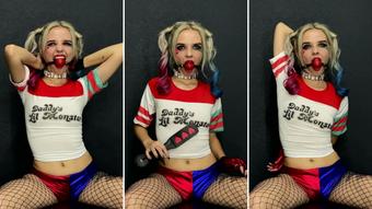 Harley Quinn Cosplay - Ballgagged Slappi - Oct 29, 2022
