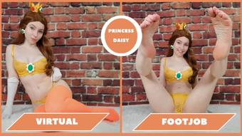 Princess Daisy - Virtual Footjob - April 03, 2023